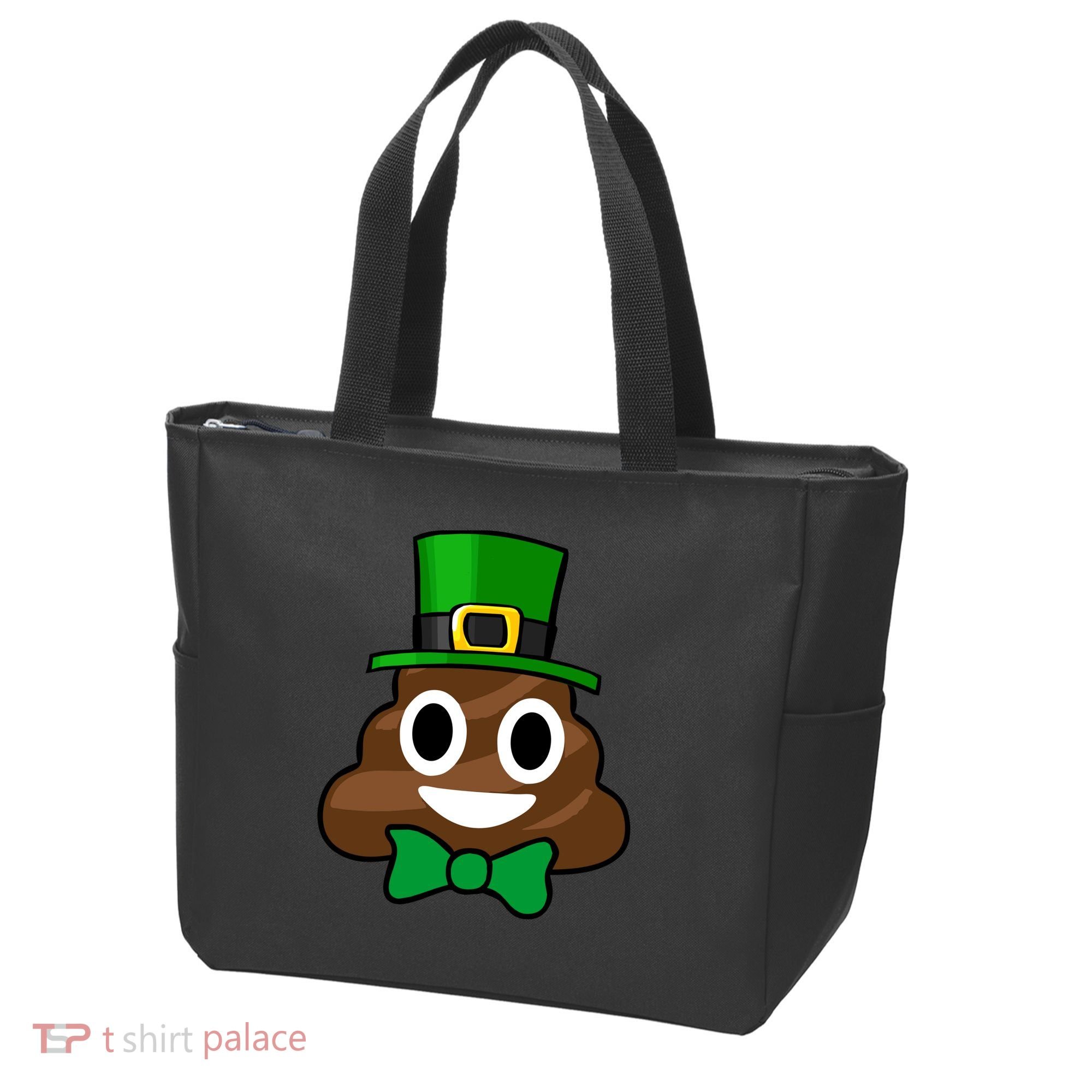 Leprechaun Poop Emoji Smiley Funny St. Patrick's Day Tote Bag