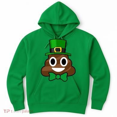 Leprechaun Poop Emoji Smiley Funny St. Patrick's Day Hoodie