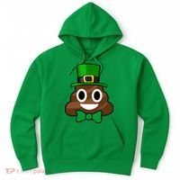 Leprechaun Poop Emoji Smiley Funny St. Patrick's Day Hoodie thumb 0