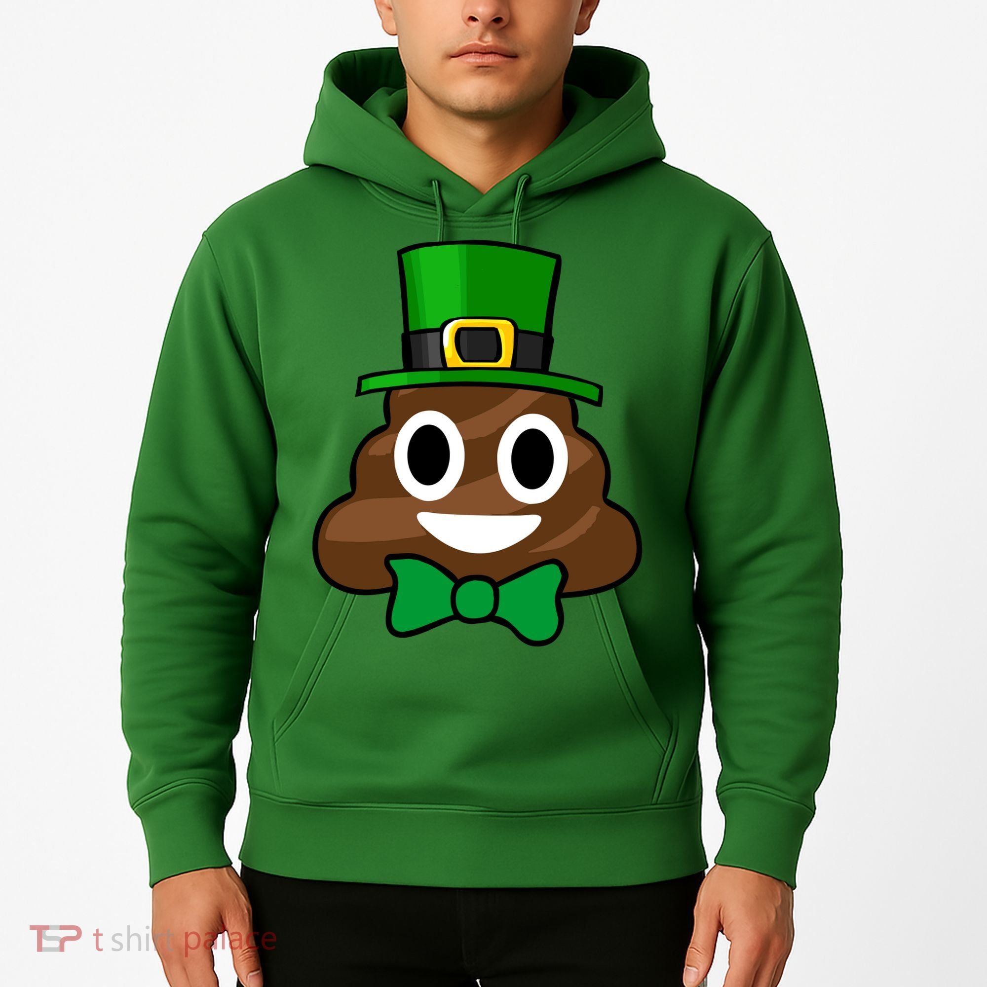Leprechaun Poop Emoji Smiley Funny St. Patrick's Day Hoodie