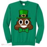 Leprechaun Poop Emoji Smiley Funny St. Patrick's Day Sweatshirt thumb 0