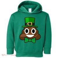 Leprechaun Poop Emoji Smiley Funny St. Patrick's Day Toddler Hoodie thumb 0