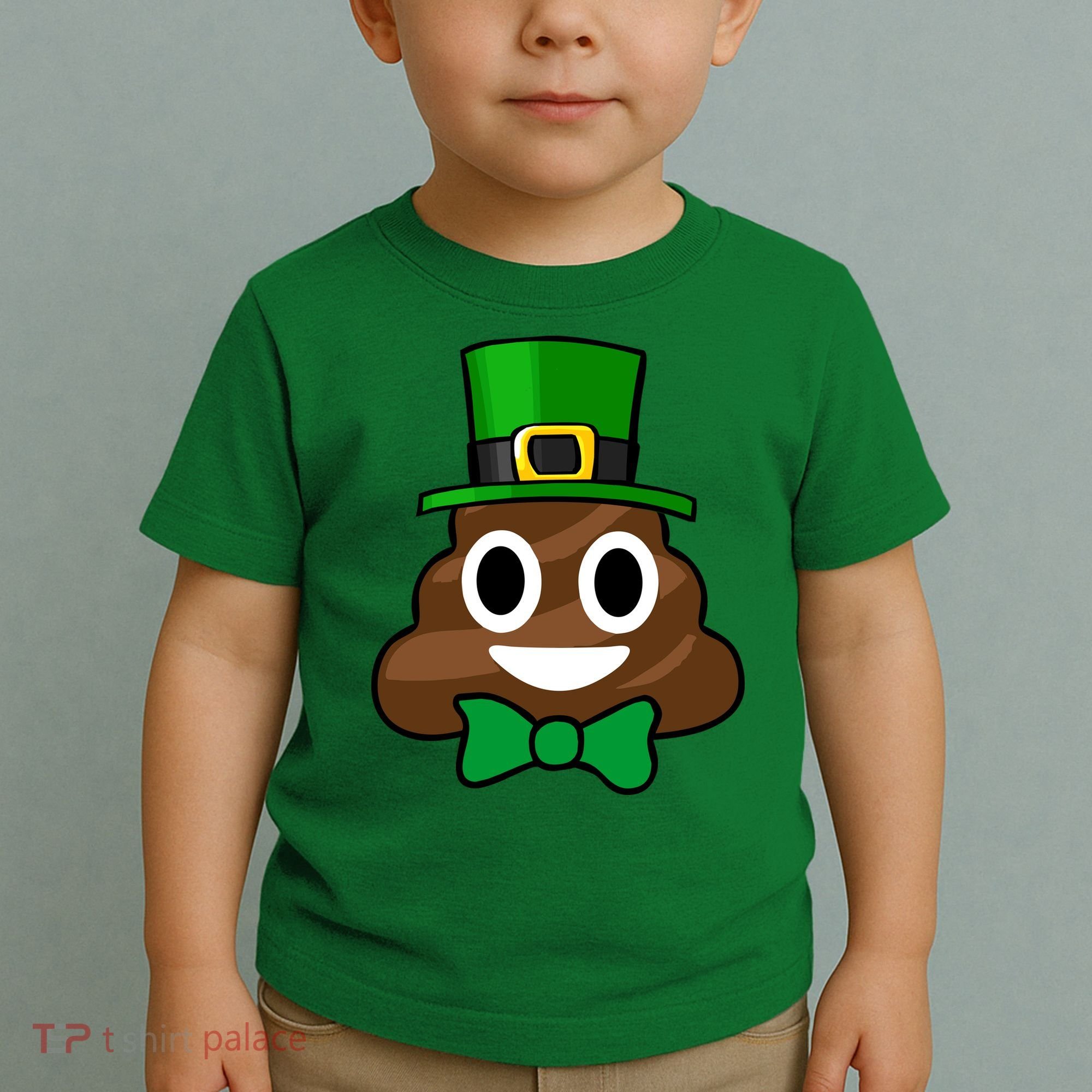 Leprechaun Poop Emoji Smiley Funny St. Patrick's Day Toddler T-Shirt