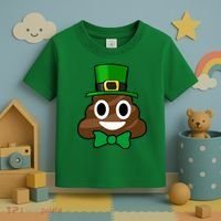 Leprechaun Poop Emoji Smiley Funny St. Patrick's Day Toddler T-Shirt thumb 3