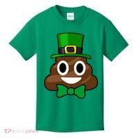 Leprechaun Poop Emoji Smiley Funny St. Patrick's Day Kids T-Shirt thumb 0