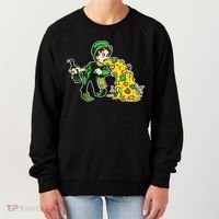 Leprechaun Puking St. Patrick's Day Drinking Women's Sweatshirt thumb 0