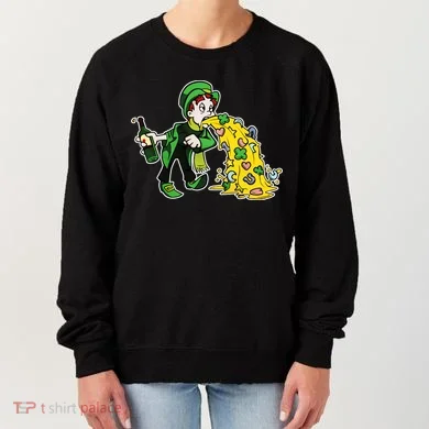 Leprechaun Puking St. Patrick's Day Drinking Women's Sweatshirt