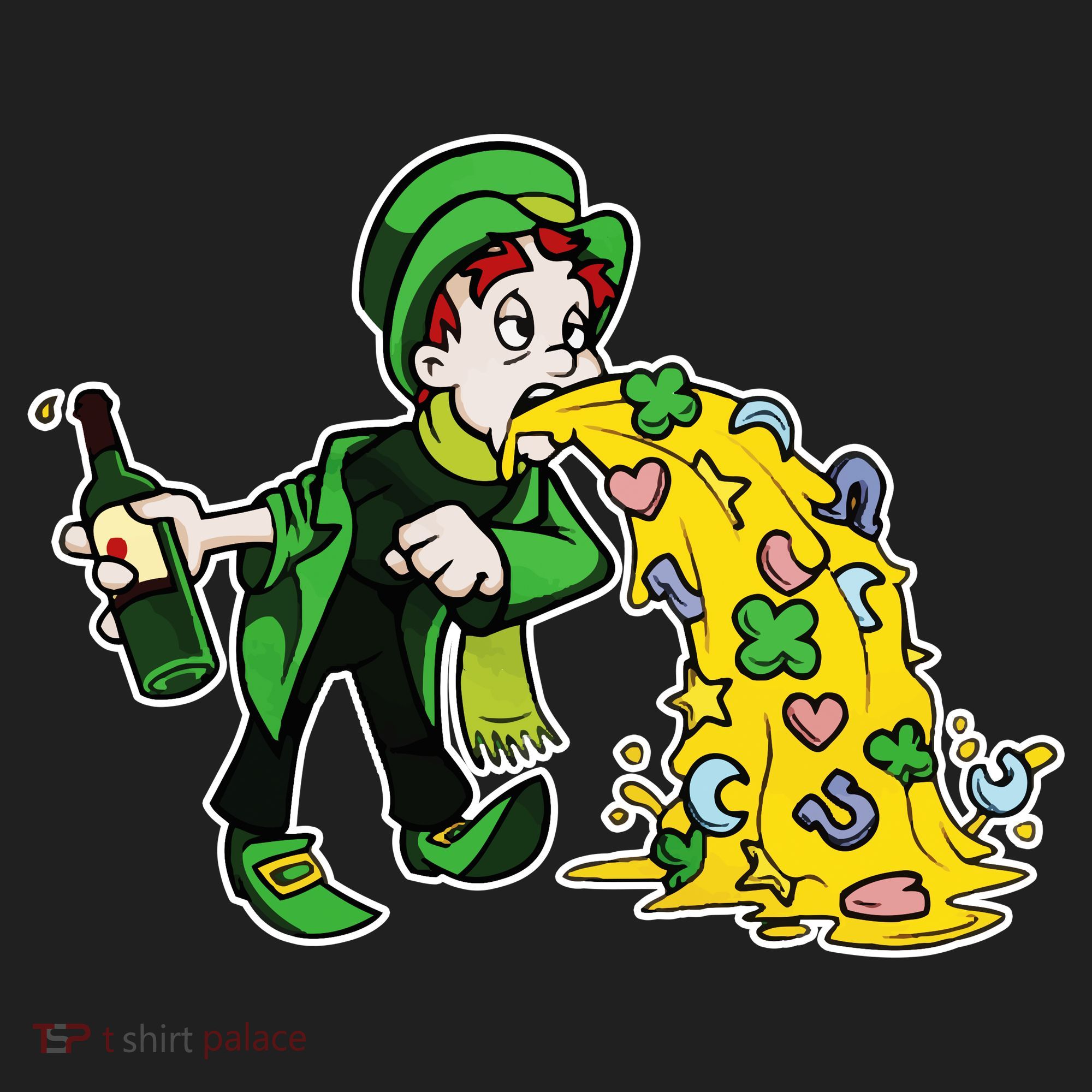 Leprechaun Puking St. Patrick's Day Drinking Hat