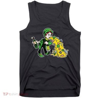 Leprechaun Puking St. Patrick's Day Drinking Tank Top