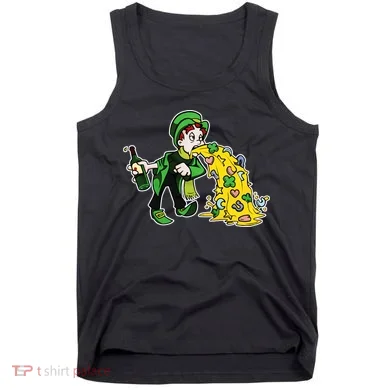Leprechaun Puking St. Patrick's Day Drinking Tank Top