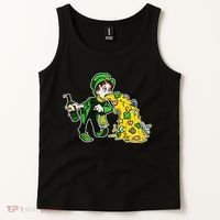 Leprechaun Puking St. Patrick's Day Drinking Tank Top thumb 2