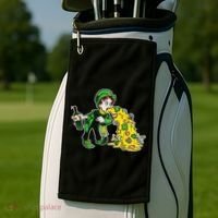 Leprechaun Puking St. Patrick's Day Drinking Golf Towel thumb 2