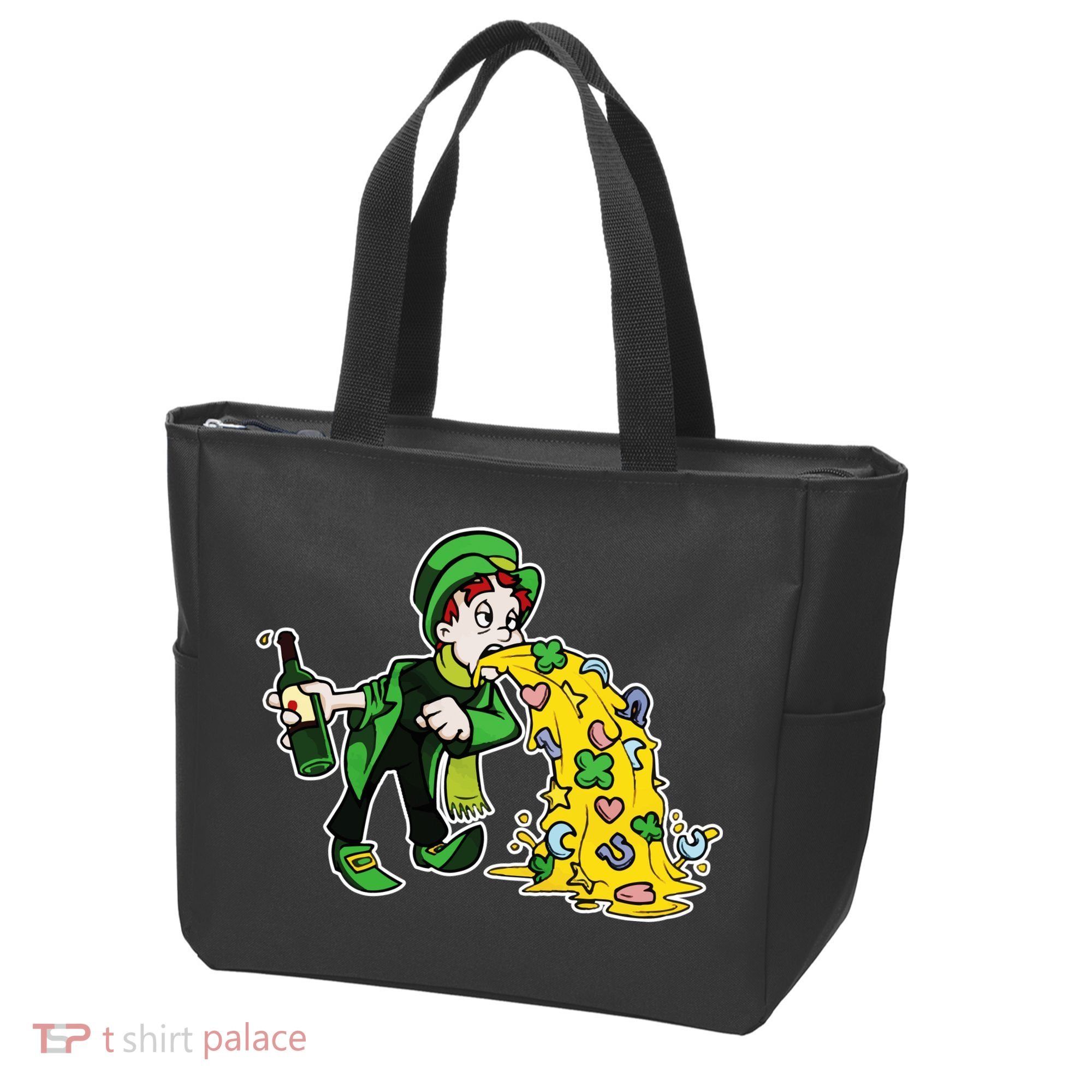 Leprechaun Puking St. Patrick's Day Drinking Tote Bag