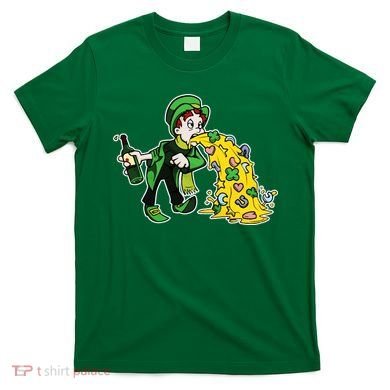 Leprechaun Puking St. Patrick's Day Drinking T-Shirt
