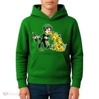 Leprechaun Puking St. Patrick's Day Drinking Kids Hoodie thumb 4