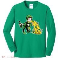 Leprechaun Puking St. Patrick's Day Drinking Kids Long Sleeve Shirt thumb 0