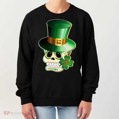 Leprechaun Sugar Irish Skull Women's Sweatshirt