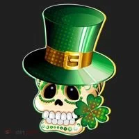 Leprechaun Sugar Irish Skull Women's Sweatshirt thumb 2