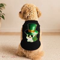 Leprechaun Sugar Irish Skull Doggie Tank thumb 2