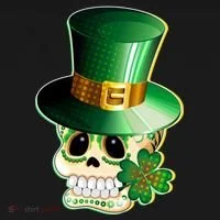 Leprechaun Sugar Irish Skull Doggie Tank thumb 4