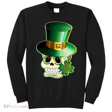 Leprechaun Sugar Irish Skull Sweatshirt