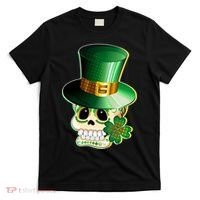 Leprechaun Sugar Irish Skull T-Shirt thumb 0