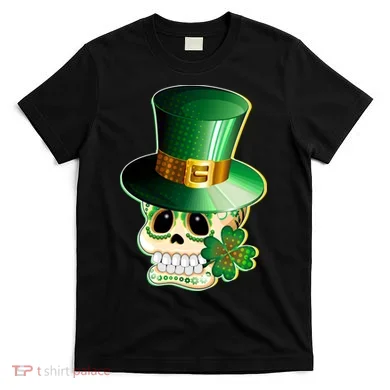 Leprechaun Sugar Irish Skull T-Shirt