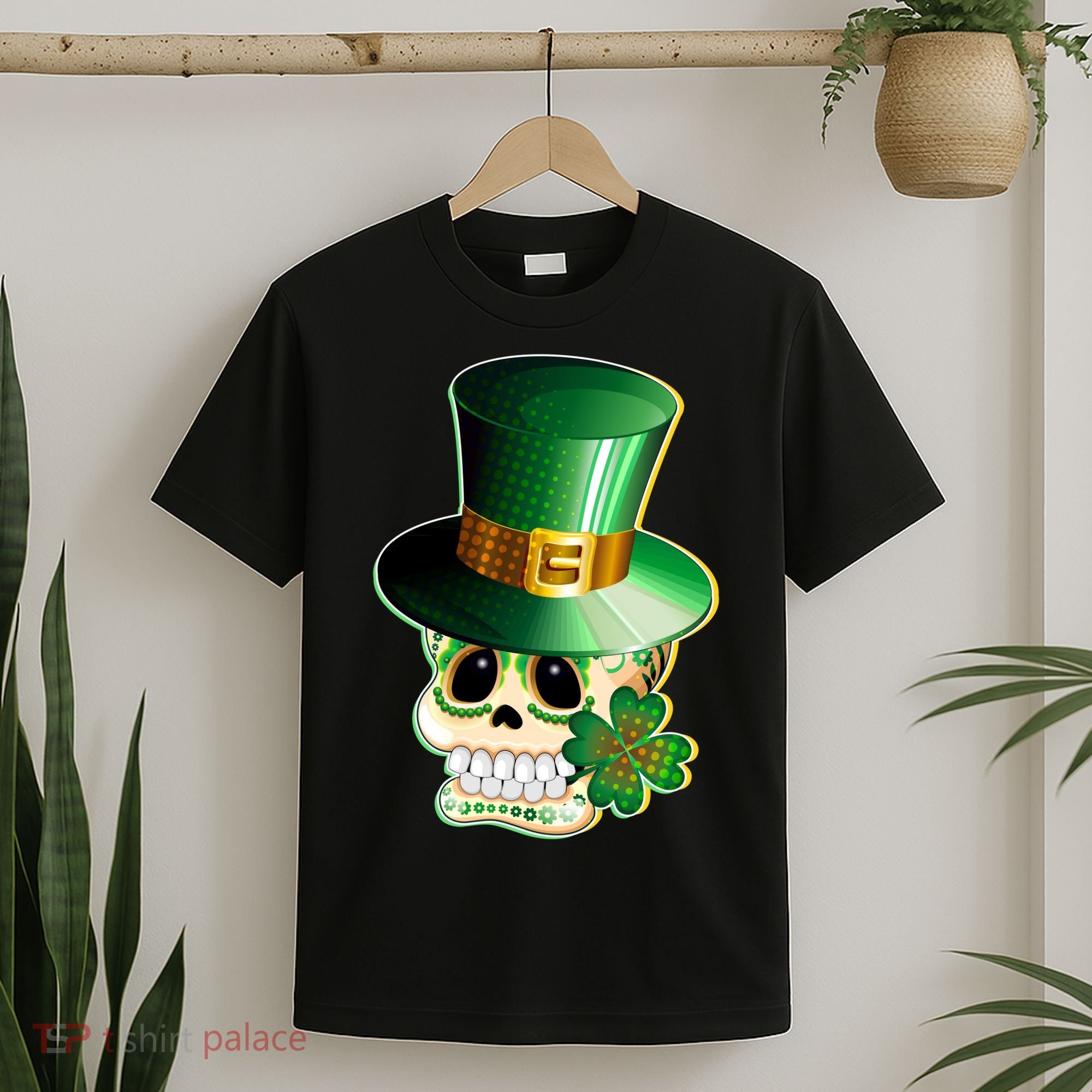 Leprechaun Sugar Irish Skull T-Shirt