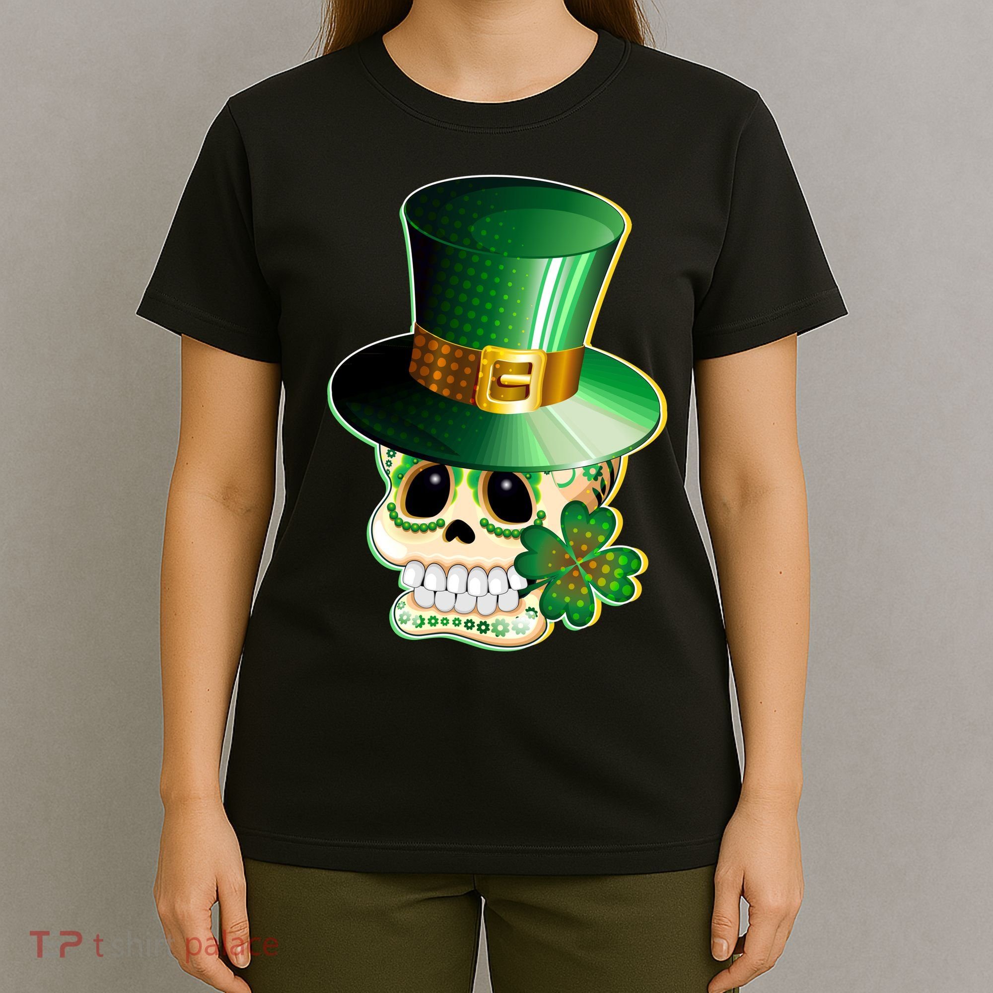 Leprechaun Sugar Irish Skull T-Shirt