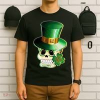 Leprechaun Sugar Irish Skull T-Shirt thumb 6