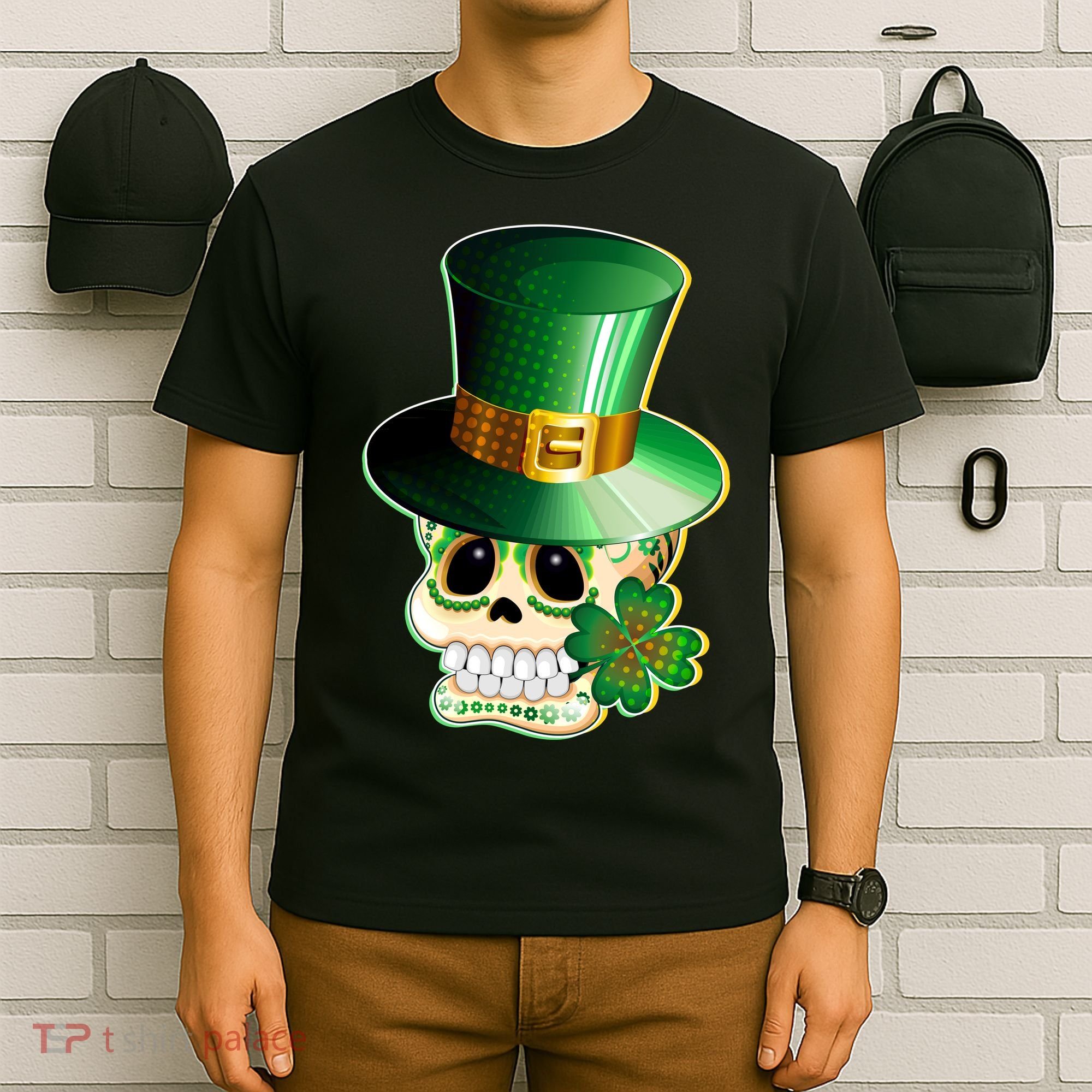 Leprechaun Sugar Irish Skull T-Shirt