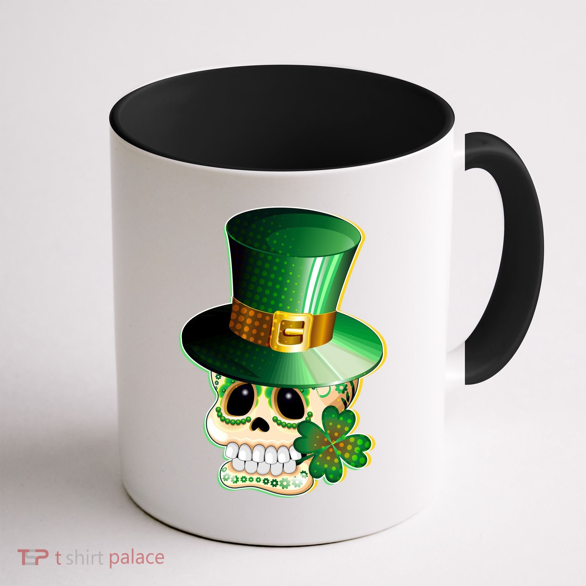 Leprechaun Sugar Irish Skull Coffee Mug