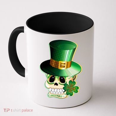 Leprechaun Sugar Irish Skull Coffee Mug