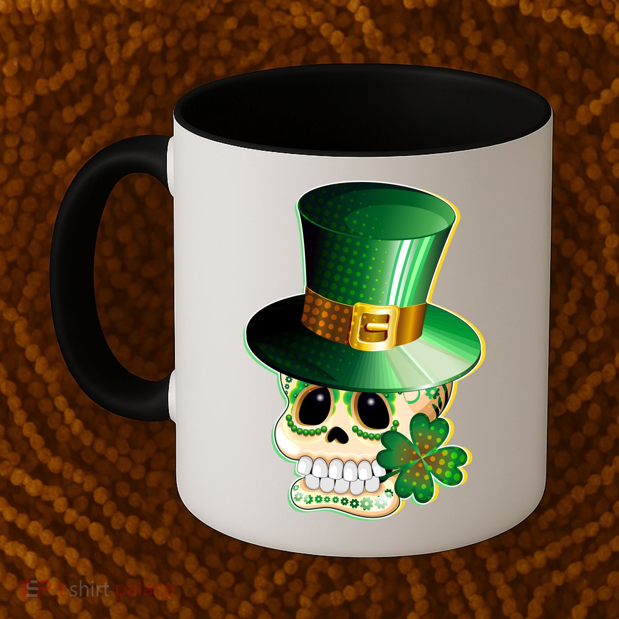 Leprechaun Sugar Irish Skull Coffee Mug