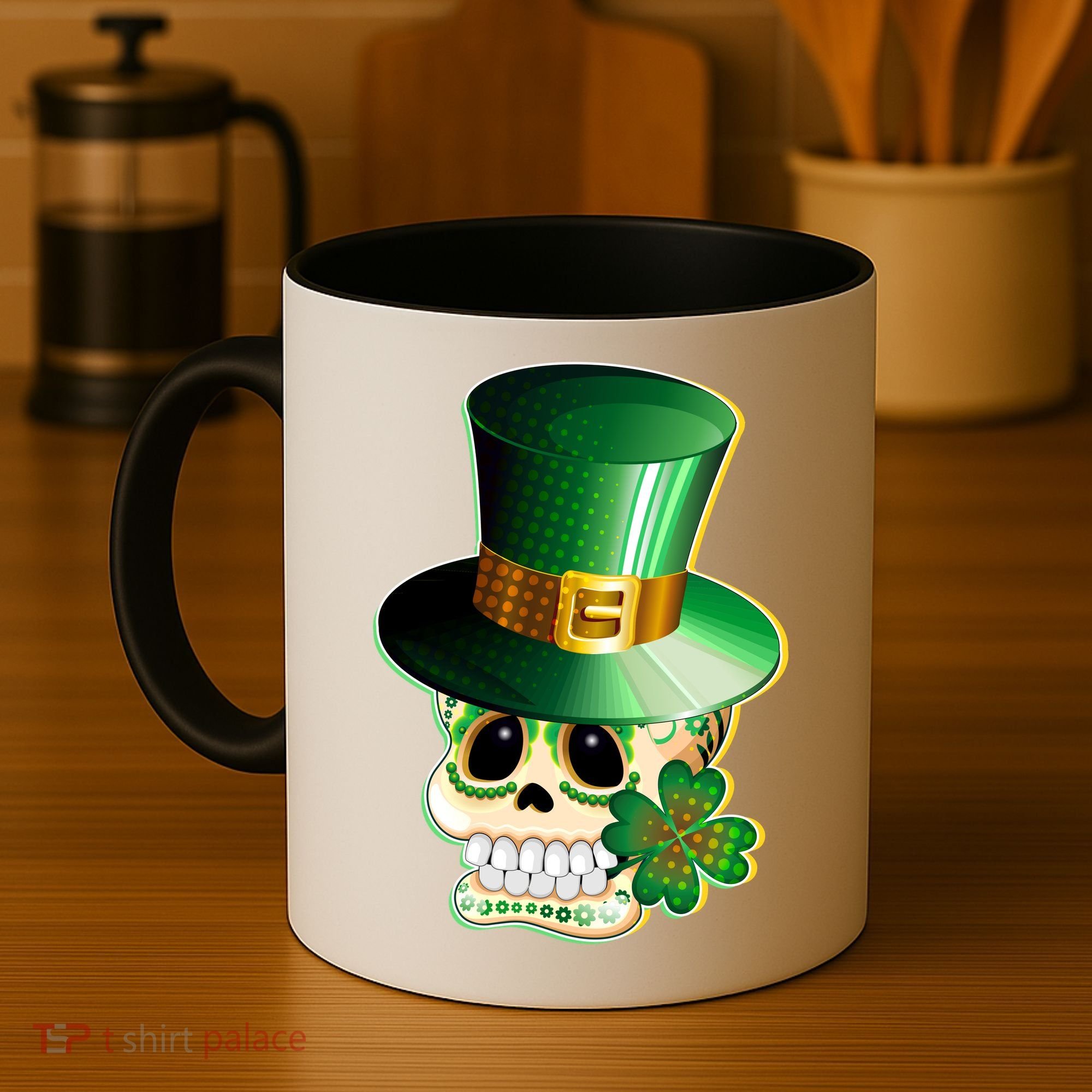 Leprechaun Sugar Irish Skull Coffee Mug