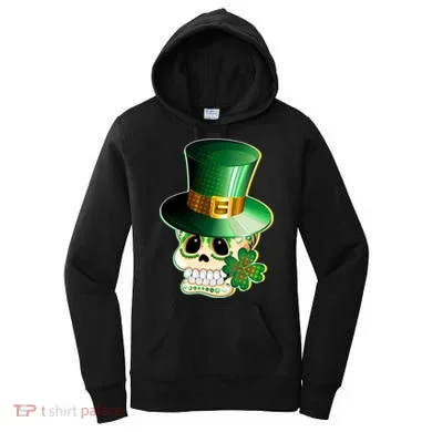 Leprechaun Sugar Irish Skull Women's Hoodie