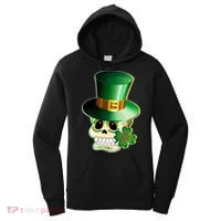 Leprechaun Sugar Irish Skull Women's Hoodie thumb 0