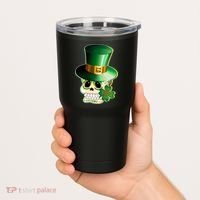 Leprechaun Sugar Irish Skull Tumbler thumb 2