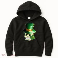 Leprechaun Sugar Irish Skull Kids Hoodie thumb 0