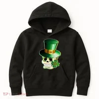 Leprechaun Sugar Irish Skull Kids Hoodie thumb 0