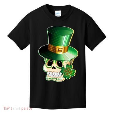 Leprechaun Sugar Irish Skull Kids T-Shirt