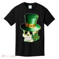 Leprechaun Sugar Irish Skull Kids T-Shirt thumb 0