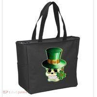 Leprechaun Sugar Irish Skull Tote Bag thumb 2