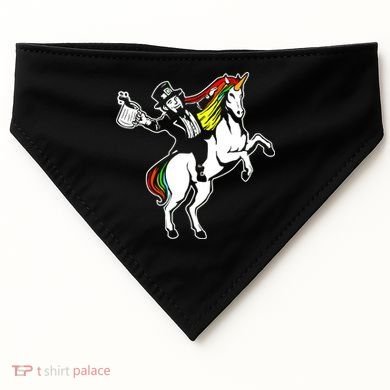 Leprechaun Unicorn St. Patrick's Day USA-Made Doggie Bandana