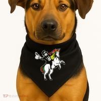 Leprechaun Unicorn St. Patrick's Day USA-Made Doggie Bandana thumb 1