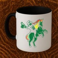 Leprechaun Unicorn St. Patrick's Day Coffee Mug thumb 2