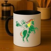 Leprechaun Unicorn St. Patrick's Day Coffee Mug thumb 4