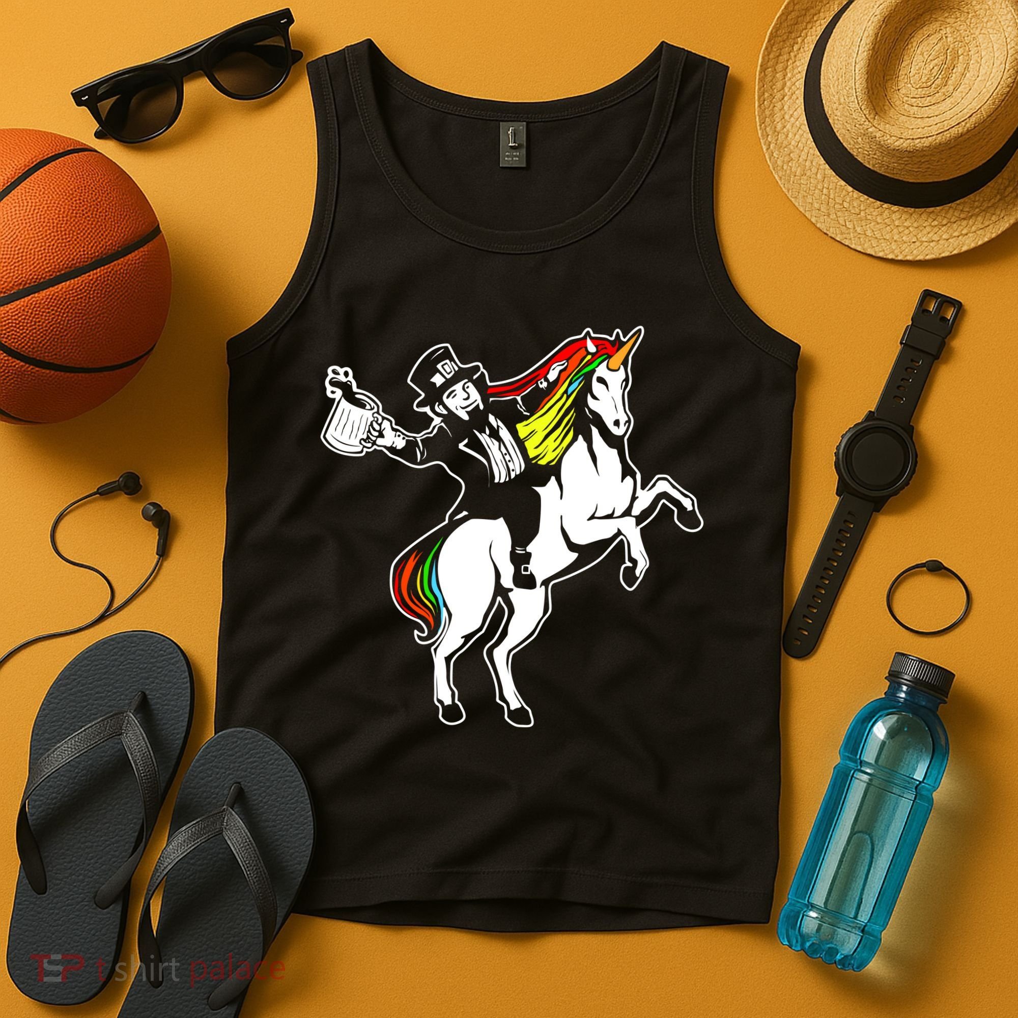 Leprechaun Unicorn St. Patrick's Day Tank Top
