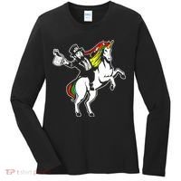 Leprechaun Unicorn St. Patrick's Day Women's Long Sleeve Shirt thumb 0