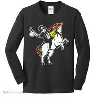 Leprechaun Unicorn St. Patrick's Day Kids Long Sleeve Shirt thumb 0